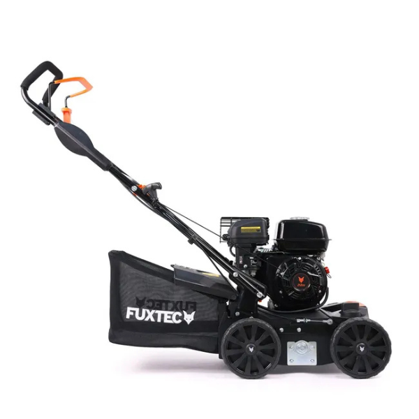 Scarificateur a gazon thermique - 212cm3 largeur 40cm sac 45l 18 lames 24 griffes