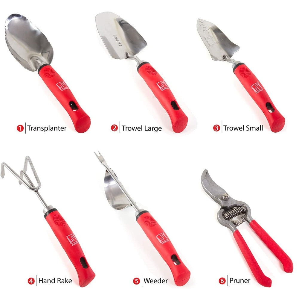 Ensemble d'Outils de Jardin en Acier Inoxydable