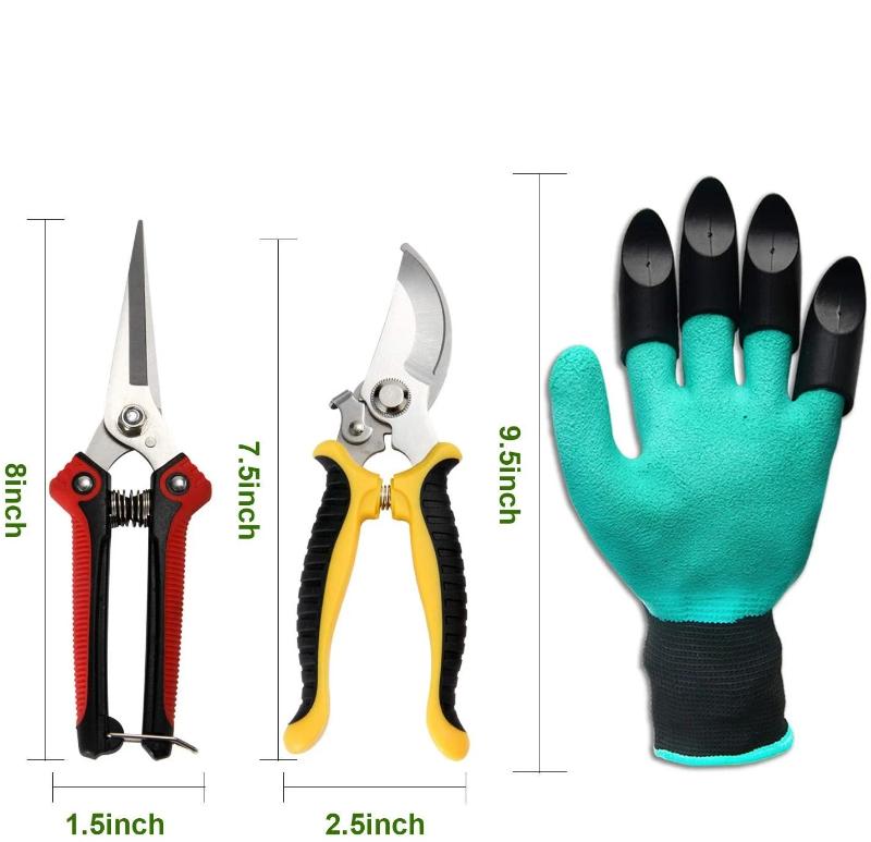 Ensemble d'Outils de Jardin avec Gants