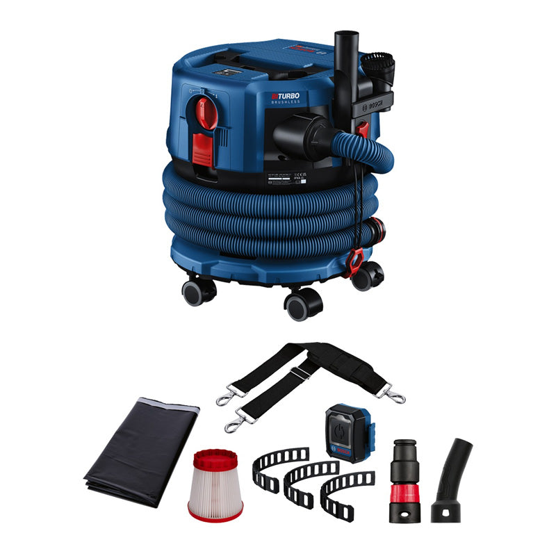 Aspirateur sans-fil BOSCH GAS 18V-12 MC - 0 601 9K2 000 Professional - Machine nue en carton avec accessoires