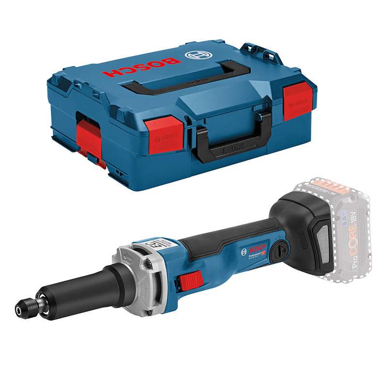 Meuleuse droite sans fil BOSCH 0601229100 - GGS 18V-23 LC Professional (Machine Nue) + L-Boxx