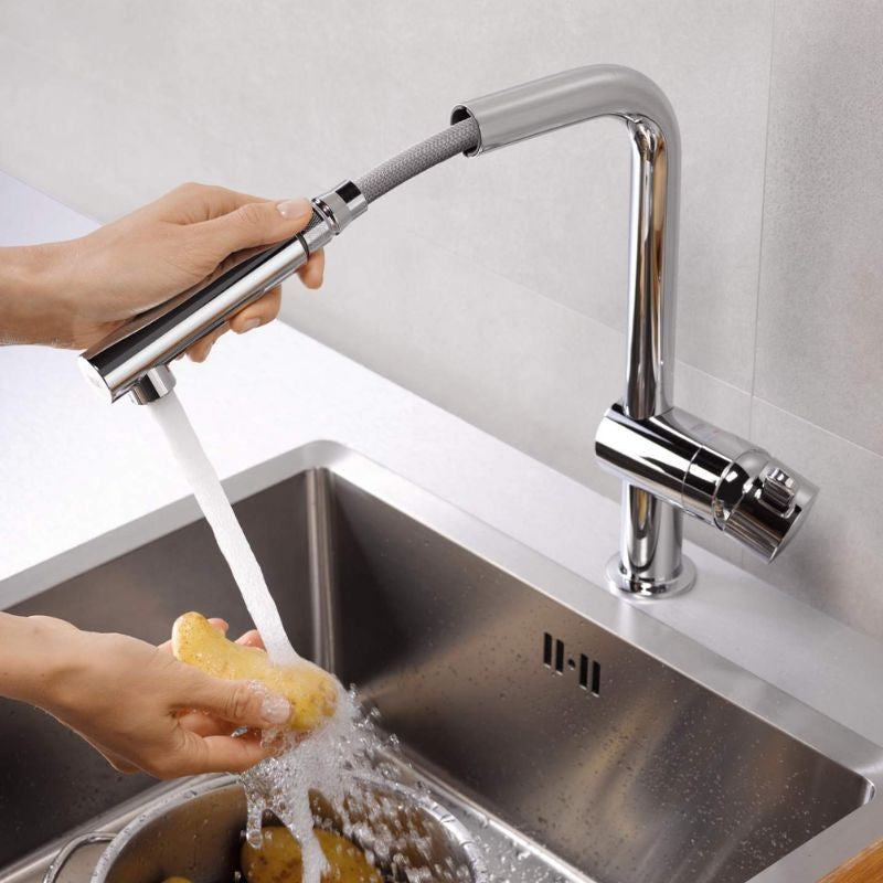 Mitigeur évier FLAIR GROHE 32454000 - bec haut - chrome