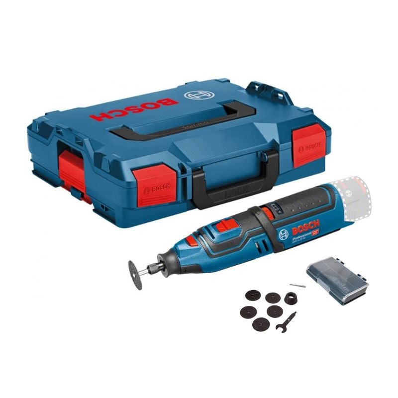 Outil multifonction rotatif BOSCH 06019C5002 GRO 12V-35 en coffret L-boxx avec accessoires - Machine Nue
