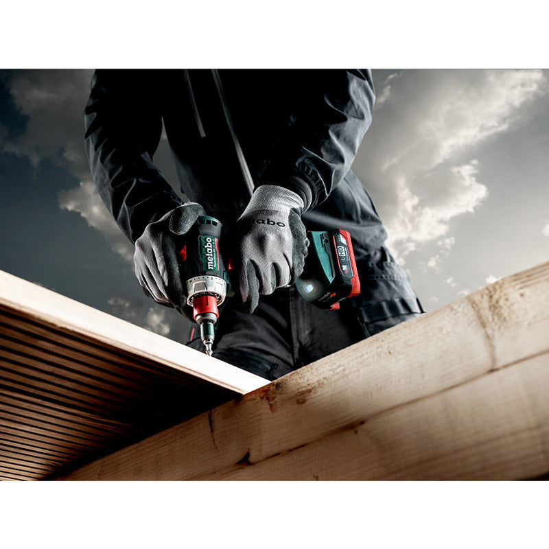 Perceuse visseuse 12V sans fil PowerMaxx BS 12 BL Quick 2x 4Ah Li-HD - METABO - 601045920 - ASC 55, coffret