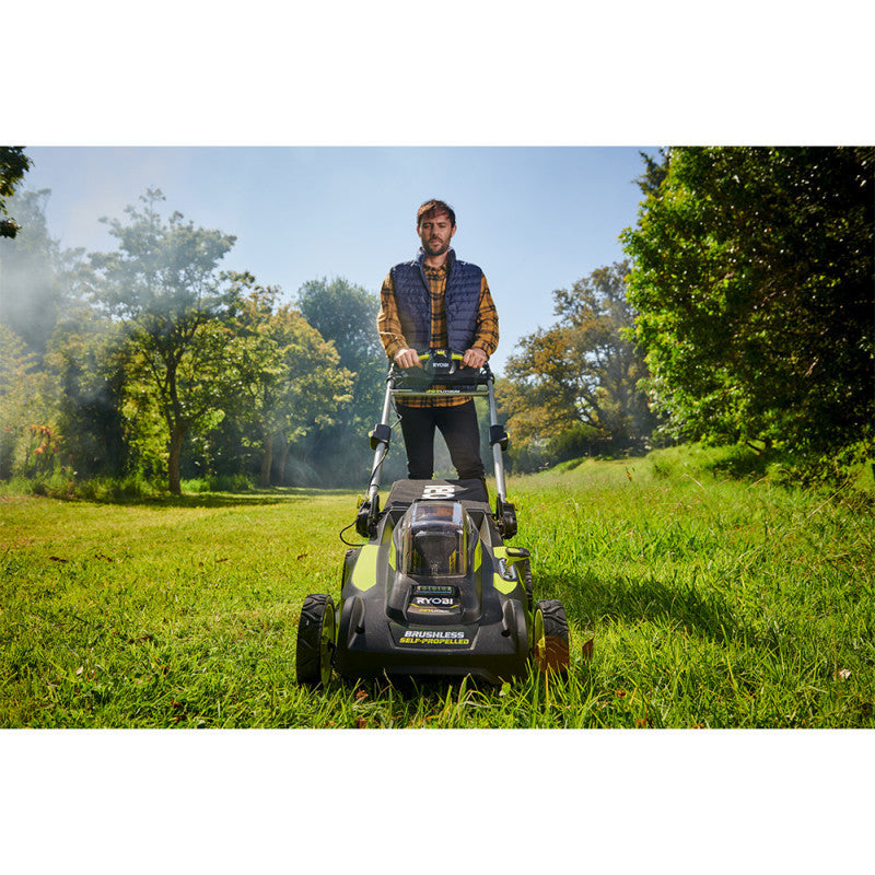 Tondeuse tractée Brushless 36V MAX POWER RYOBI RY36LMX51A-160 - 51 cm (1 x 6,0 Ah High Energy)