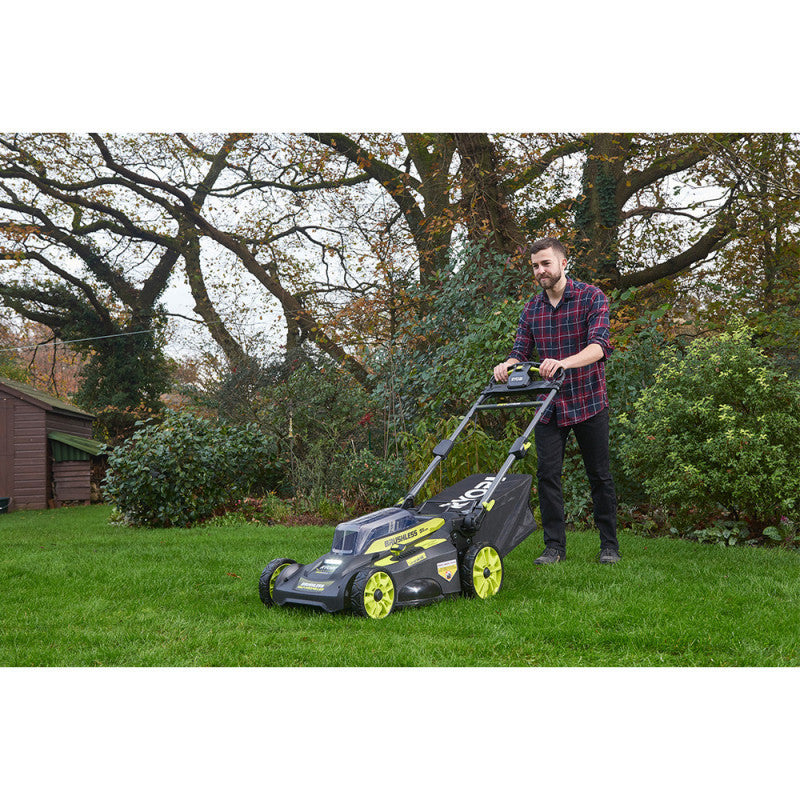 Tondeuse tractée Brushless 36V MAX POWER RYOBI RY36LMX51A-160 - 51 cm (1 x 6,0 Ah High Energy)