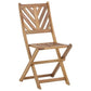 Salon de Jardin Bistrot Table et 2 Chaises en Bois