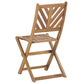 Salon de Jardin Bistrot Table et 2 Chaises en Bois