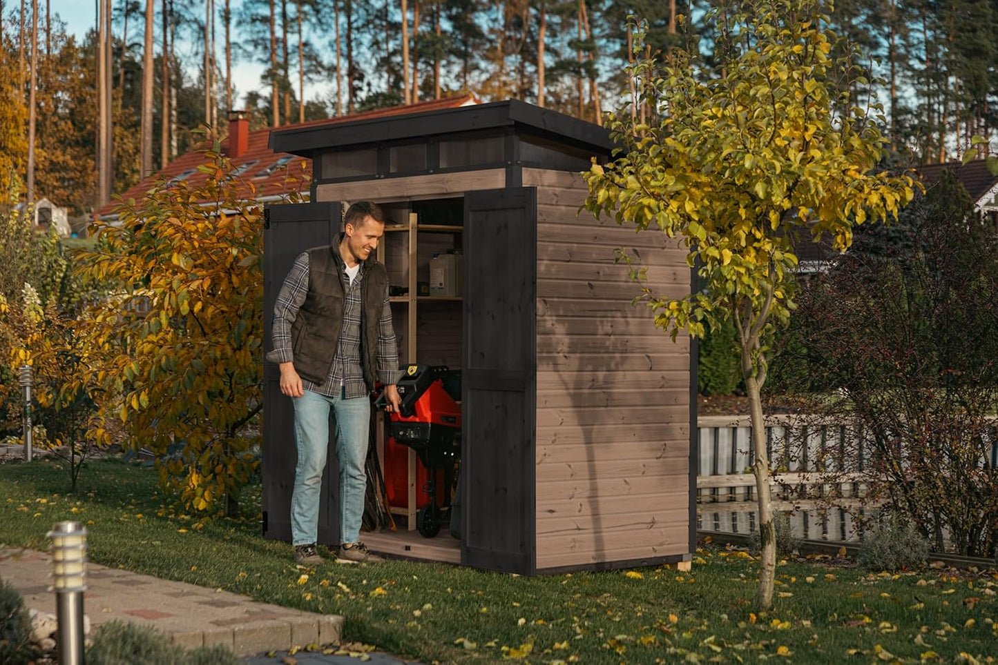 Abri de Jardin - Robuste Cabane à Outils en Bois
