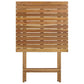 Salon de Jardin Bistrot Table et 2 Chaises en Bois