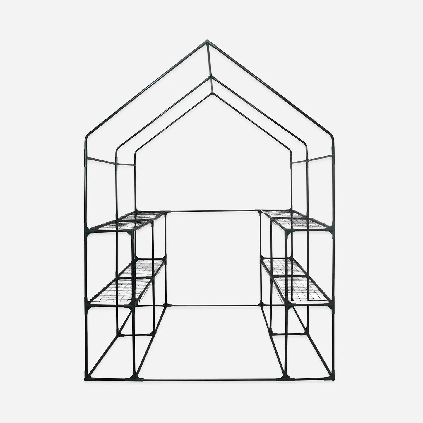 Serre de Jardin Tunnel 2m² avec 8 Étagères