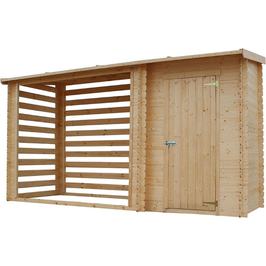 Abri de Jardin 1,1 m2 + Abri à Bûches 3.8 m3