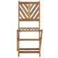 Salon de Jardin Bistrot Table et 2 Chaises en Bois