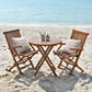 Table de Balcon Rabattable en Bois d’Acacia - 50 x 70cm