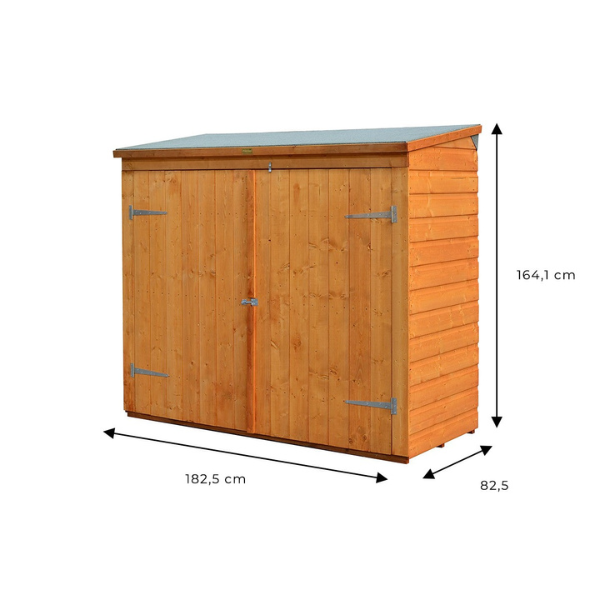 Abri à vélos en bois 1,50 m²