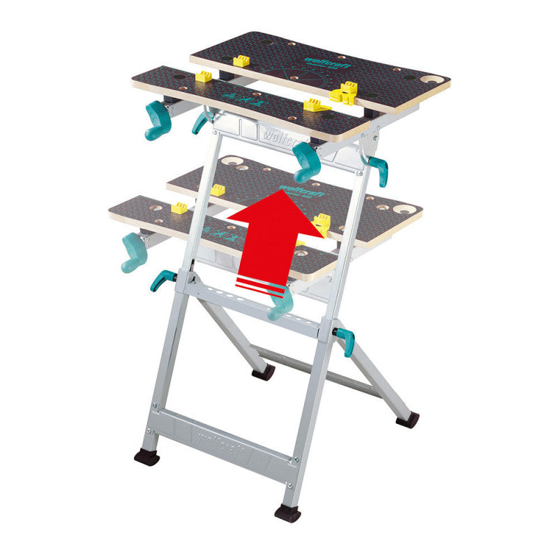 Etabli de serrage WOLFCRAFT 6182000 master 600 - à hauteur réglable