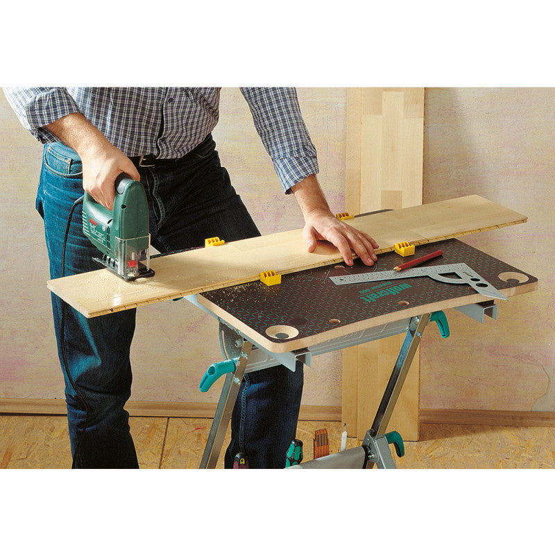 Etabli de serrage WOLFCRAFT 6182000 master 600 - à hauteur réglable
