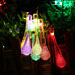 Guirlande Solaire Extérieure LED en Forme de Goutte d'Eau