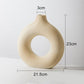 Vase Nordique Circulaire en Céramique pour Fleur