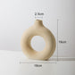 Vase Nordique Circulaire en Céramique pour Fleur